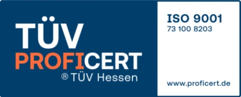 TÜV ProfiCert Siegel: ISO 9001 zertifiziert